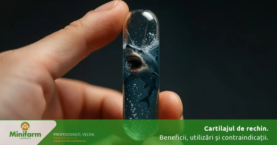 Cartilajul de rechin: beneficii, utilizări și contraindicații – ce trebuie să știi înainte de administrare
