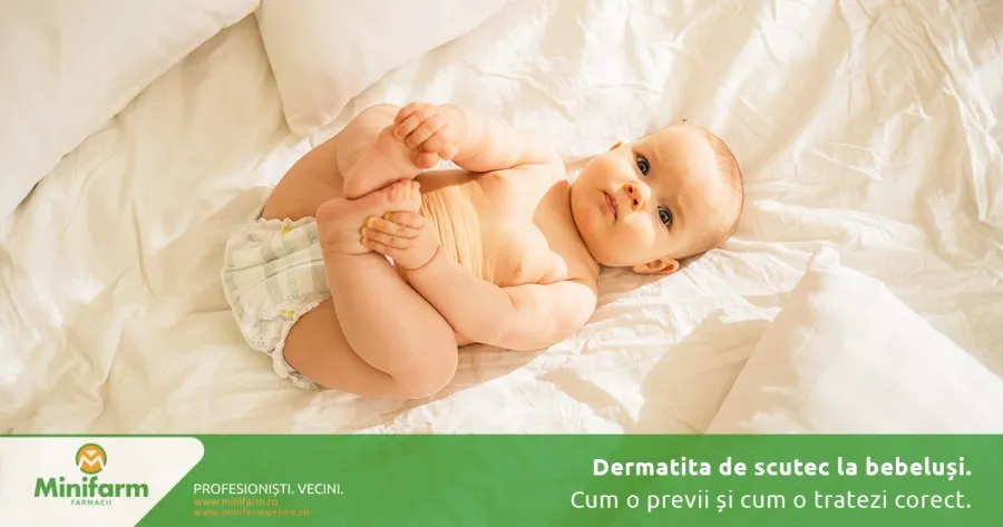 Dermatita de scutec la bebeluși: cum o previi și cum o tratezi corect
