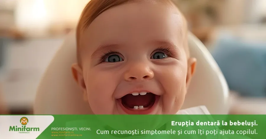 Erupția dentară la bebeluși: cum recunoști simptomele și cum îți poți ajuta copilul