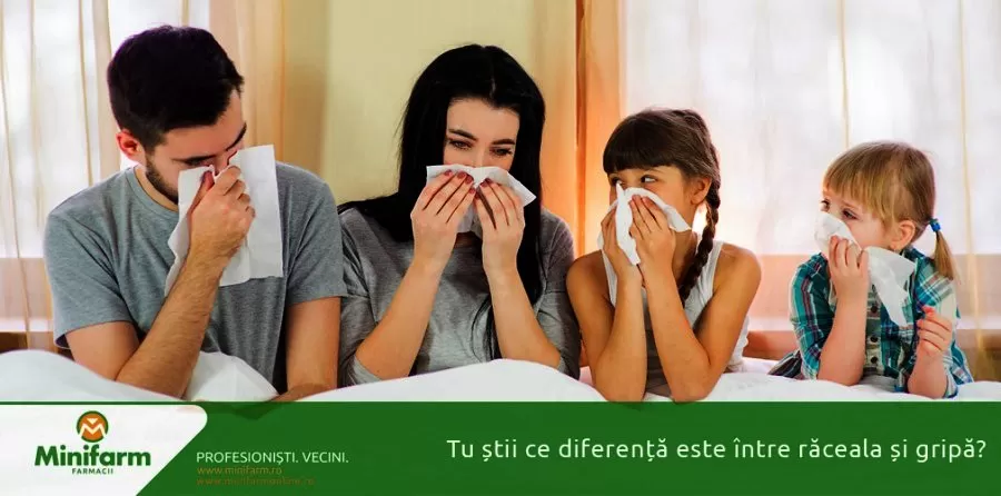 Tu stii ce diferenta este intre raceala si gripa?