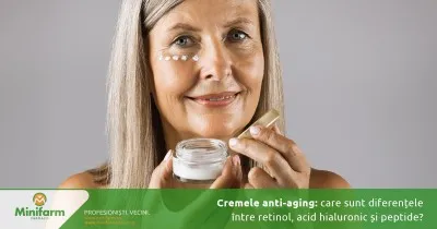 ✨ Creme anti-aging: diferențe între retinol, acid hialuronic și peptide