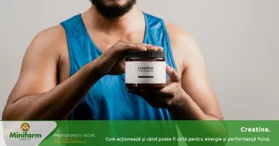 Creatina: ce este, cum acționează și când poate fi utilă pentru energie și performanță fizică