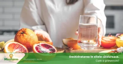 Cum prevenim deshidratarea în zilele călduroase