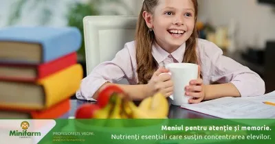 Meniul pentru atenție și memorie: Nutrienți esențiali care susțin capacitatea de concentrare a elevilor