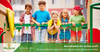 Microbiomul din curtea școlii: De ce curățenia excesivă și sterilizarea continuă pot dăuna imunității copilului