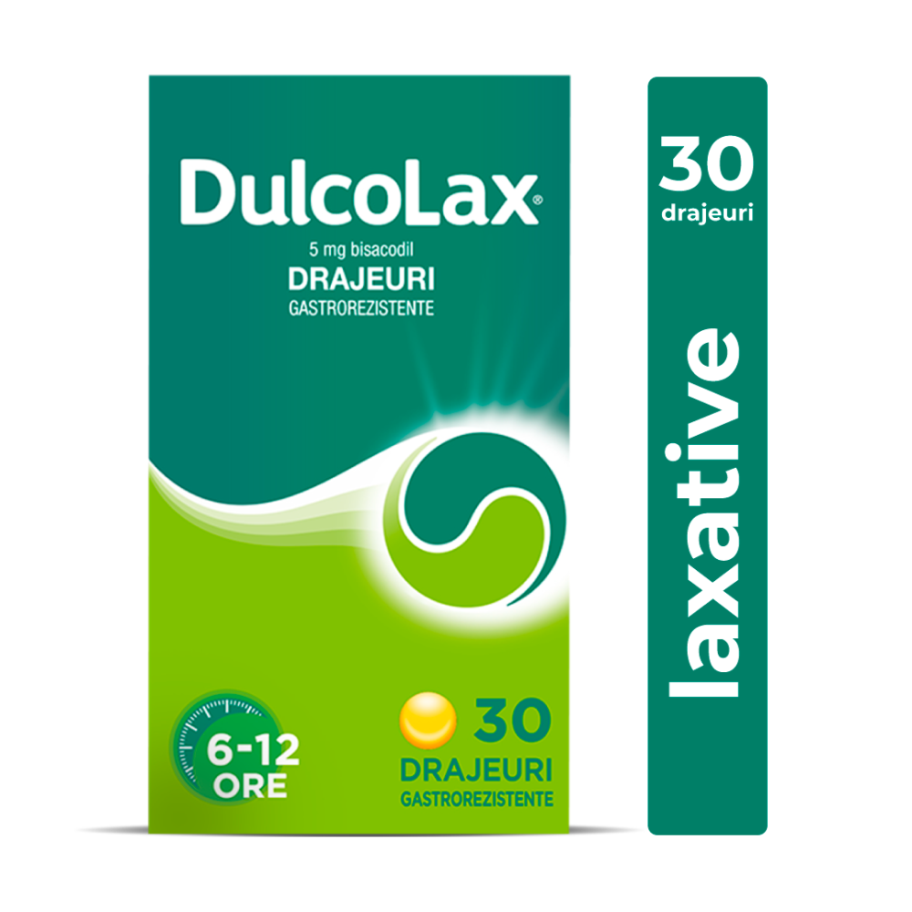 Dulcolax 5mg, 30 drajeuri gastrorezistente, Sanofi - Pret
