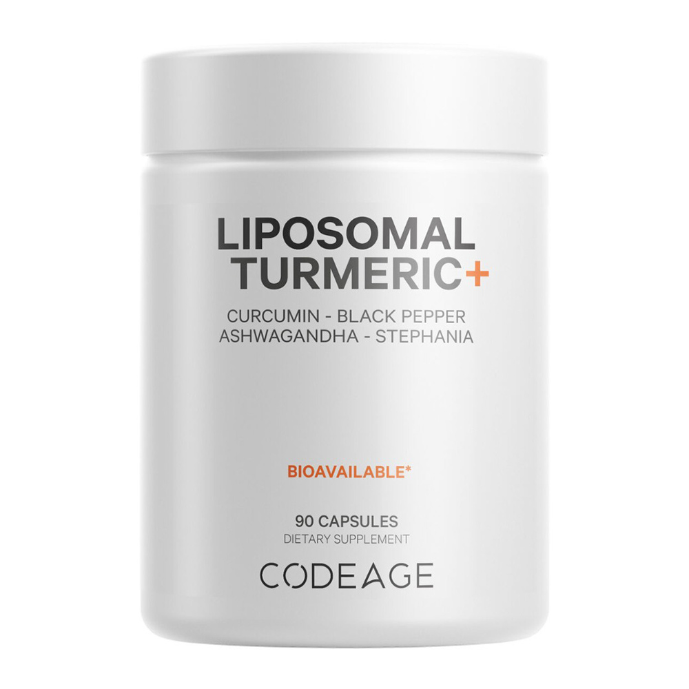 GNC CodeAge Turmeric Lipozomal Fermentat + Piper negru, Curcumin