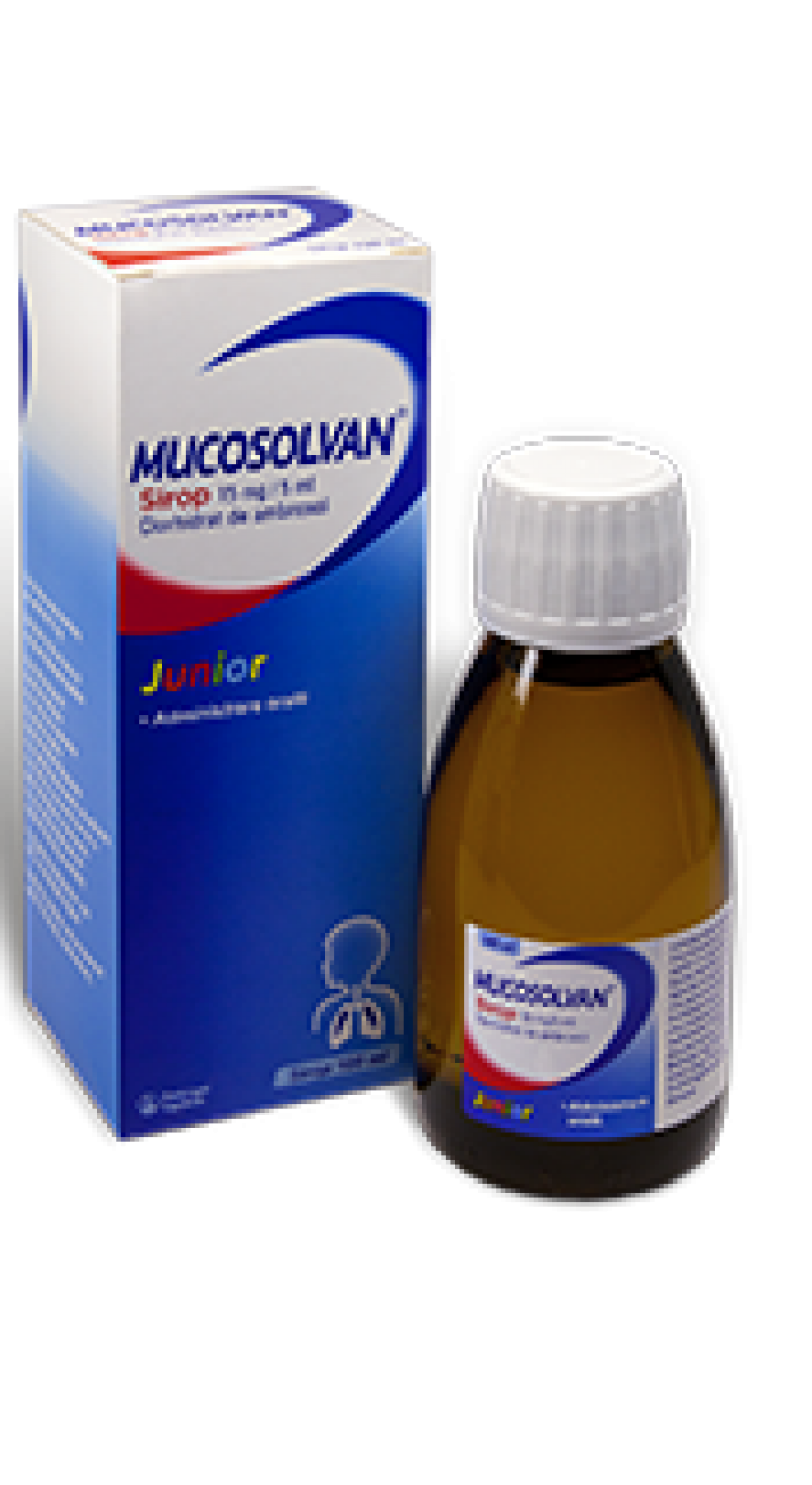 cald Vacanţă Personal  Mucosolvan Junior, 15 mg/5 ml, sirop, 100 ml, Sanofi - Pret Avantajos |  Minifarm