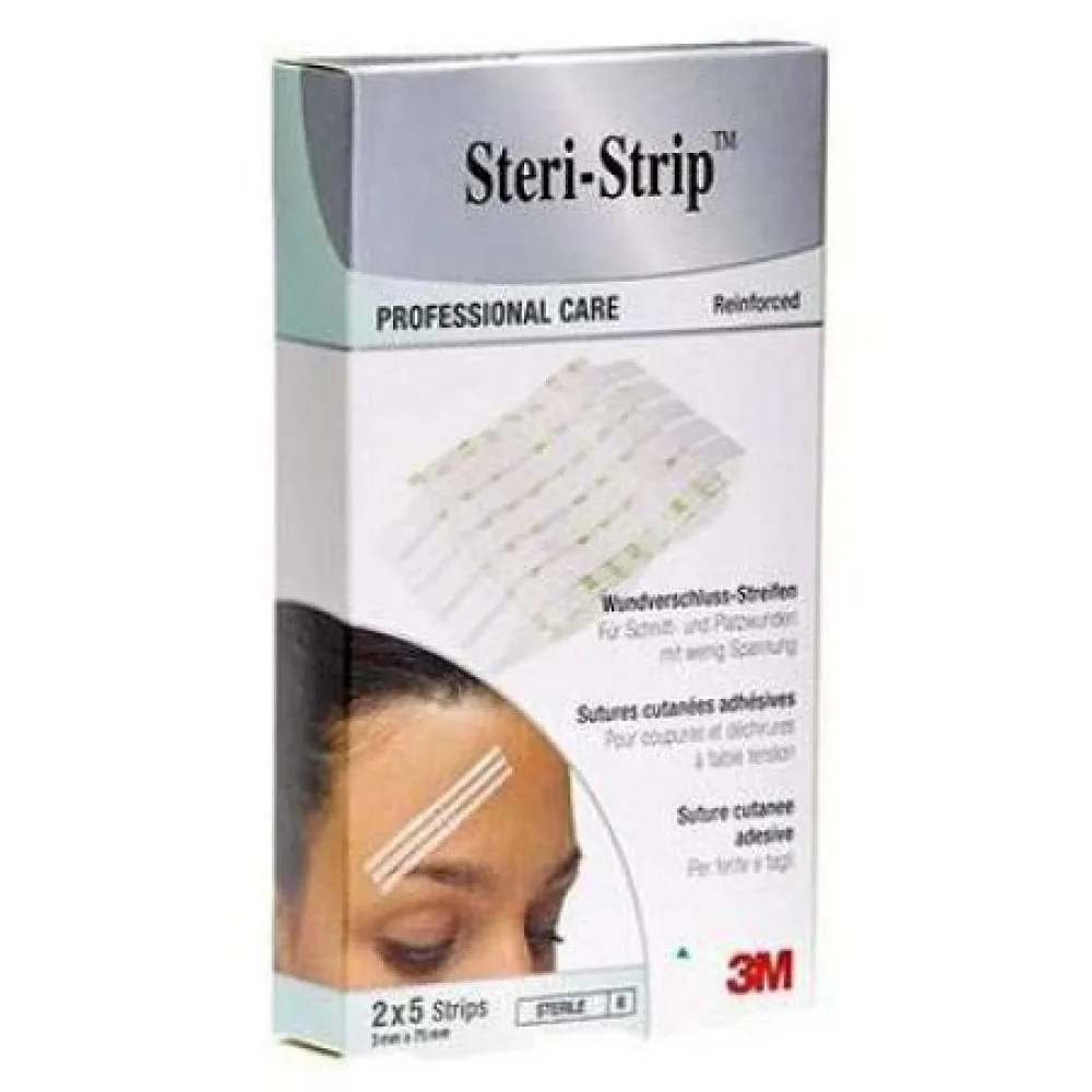 3M Steri-Strip Benzi Adezive pt Sutura Leziunilor 3 mm x 75 mm x 2