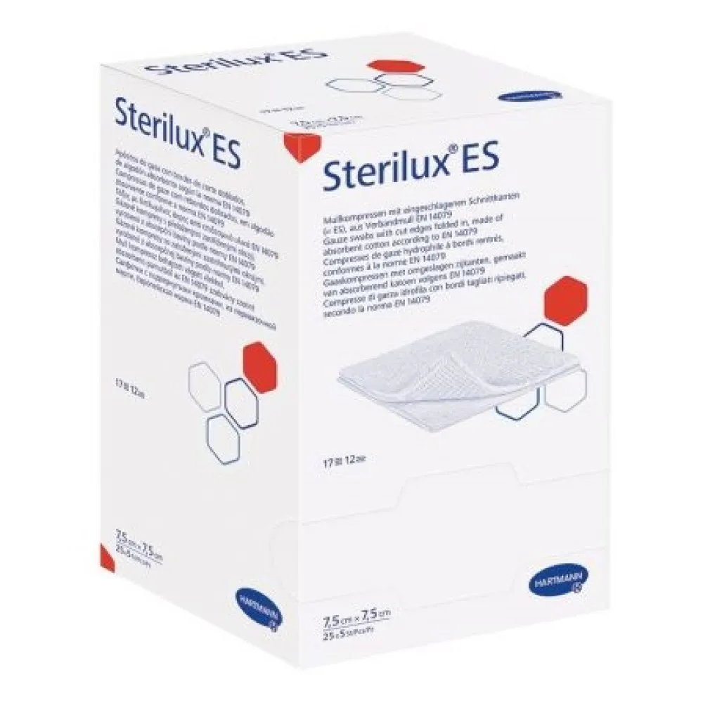 Sterilux ES Comprese Sterile 7.5cm x 7.5cm, 25 buc, 4 Hartmann
