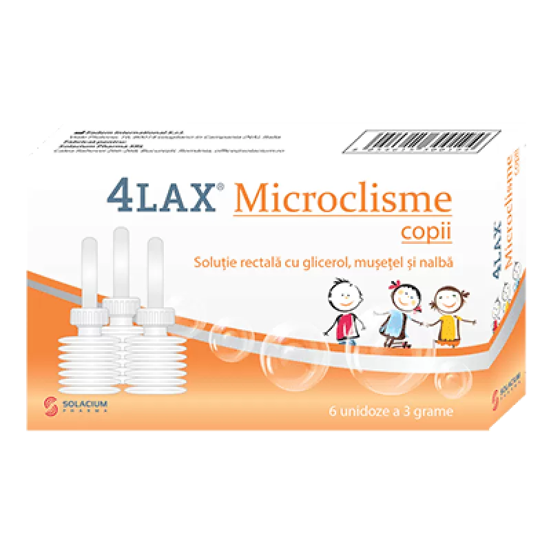 4Lax Microclisme Copii -unidoze x 6 - Solacium