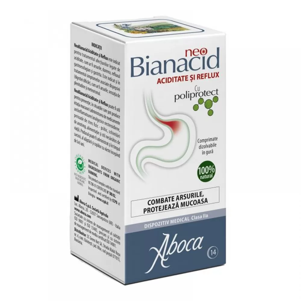 Aboca NeoBianAcid Acid si Reflux - tablete x 14