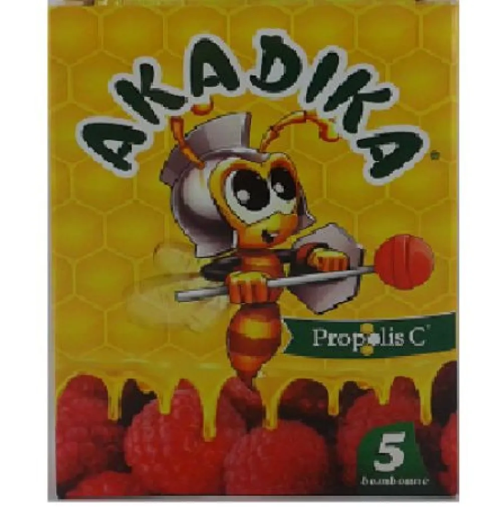 Acadele Akadika Propolis C Zmeura, 5 acadele, Fiterman Pharma