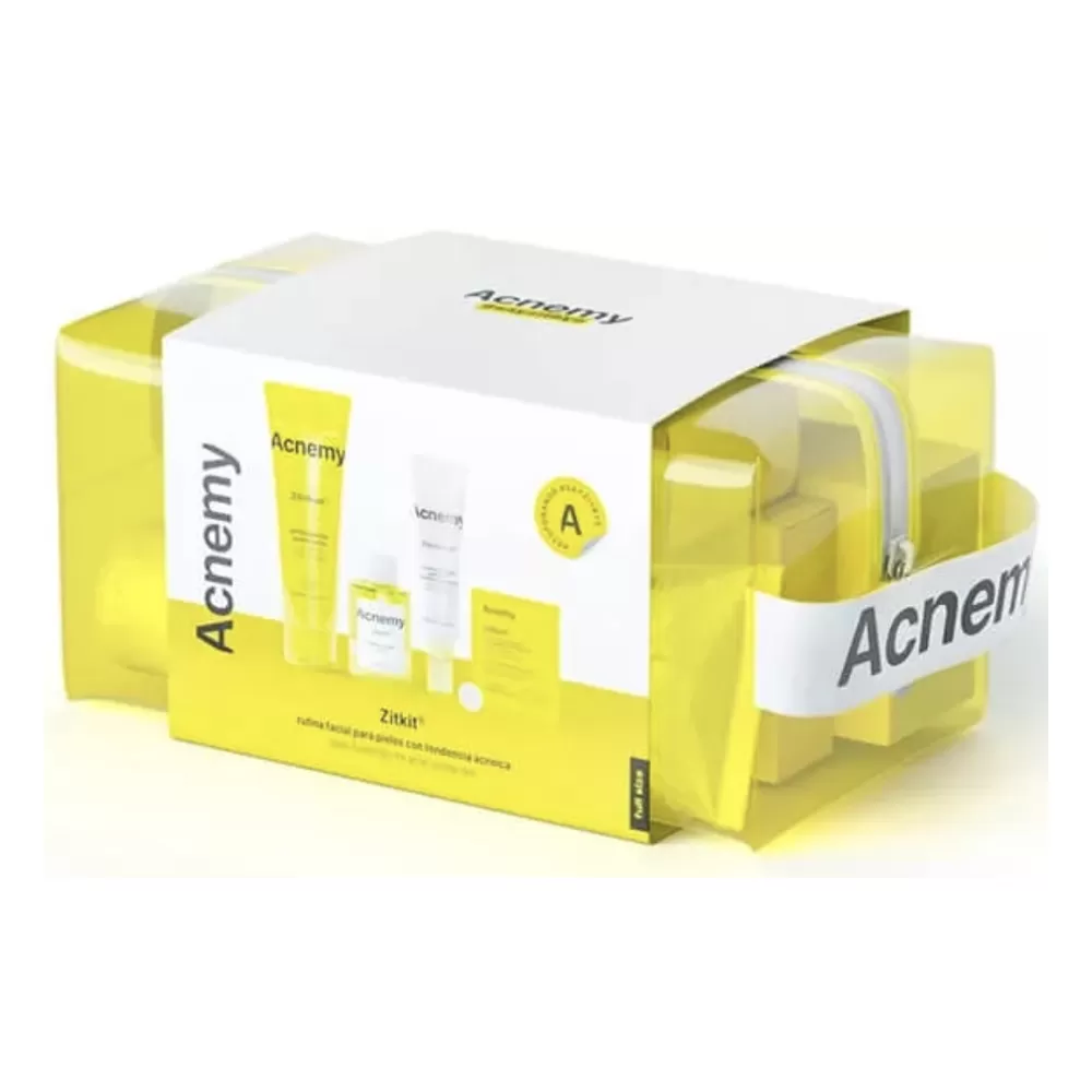Pachet pentru rutina completa a tenului predispus la acnee Zitkit, Acnemy