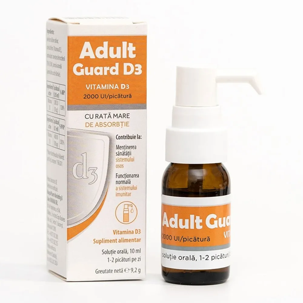 Adult Guard 3 2000 UI Vitamina D3, 10ml, Evital