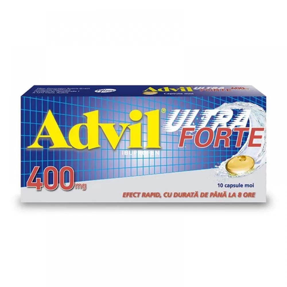 Advil Ultra Forte 400mg -capsule moi x 10