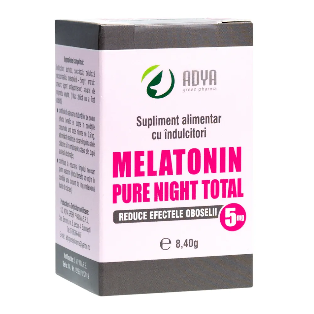 Melatonin Pure Right Total 5mg, 60 comprimate, Adya