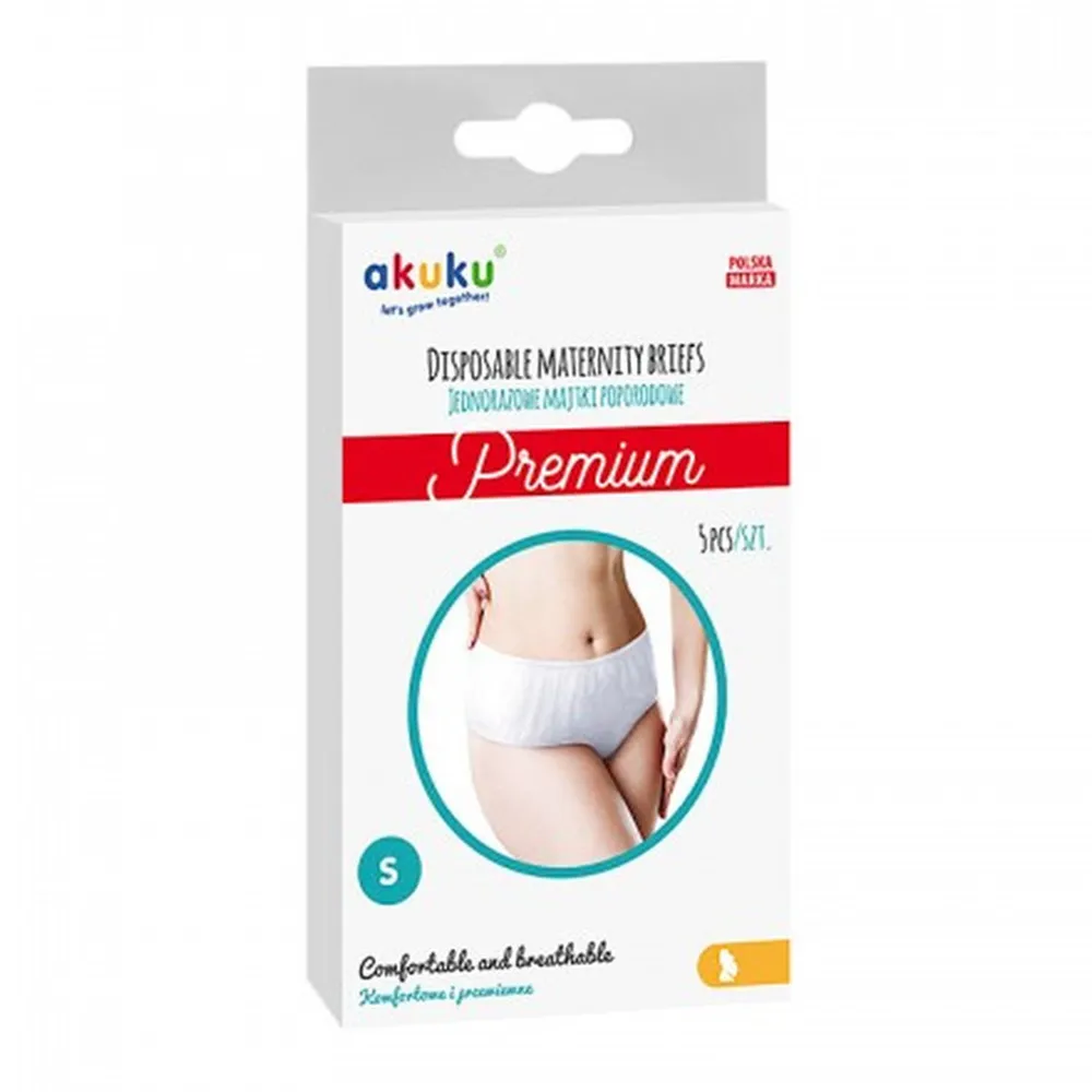 Chiloți Postnatali de Unică Folosință A0549, Marimea S, Set 5 Bucăți, Akuku