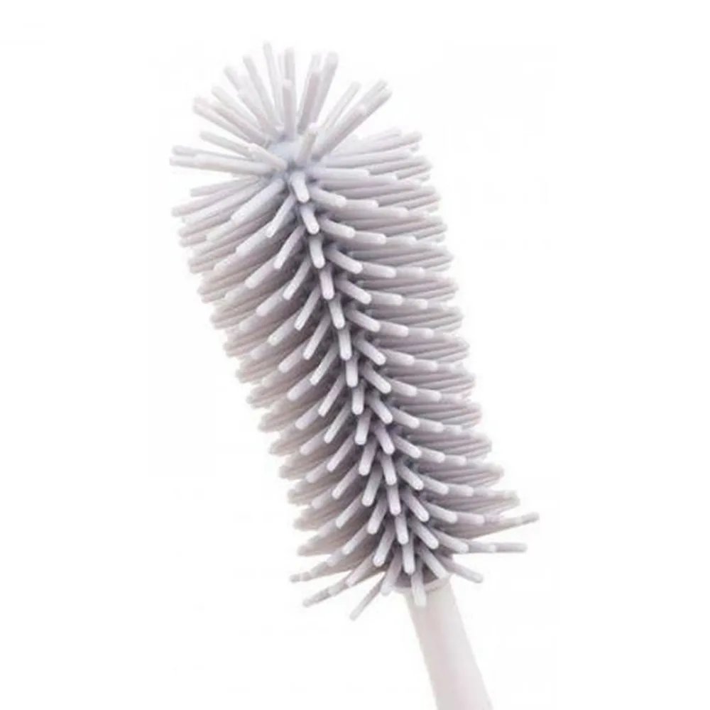 Set 2 Perii din Silicon pentru Curățare Biberoane și Tetine A0511, Akuku