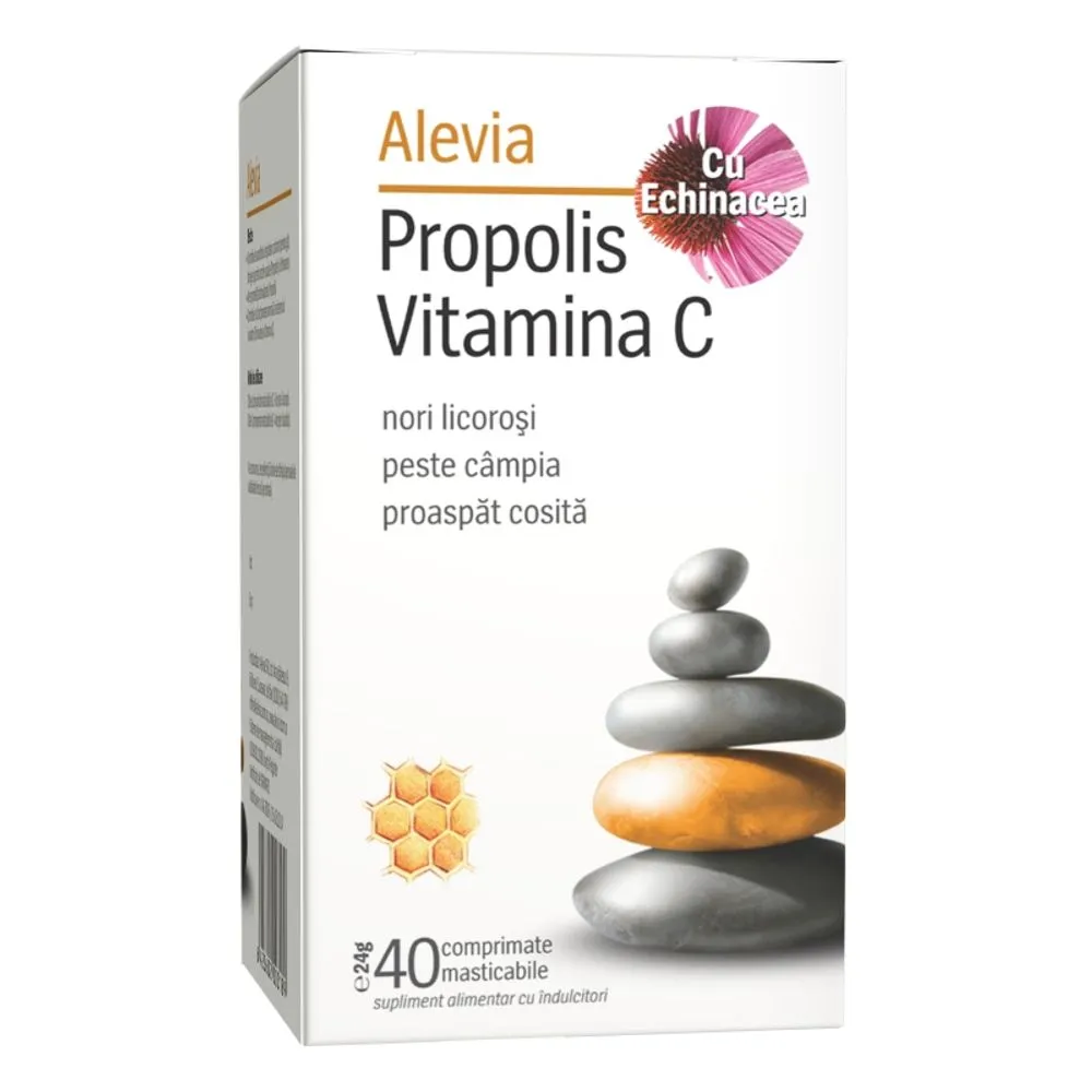 Alevia Propolis + Echinaceea + Vit C - cpr.mast. x 40