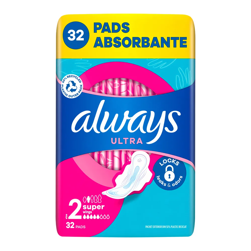 Absorbante Always Ultra Super, 32 bucati, P&G