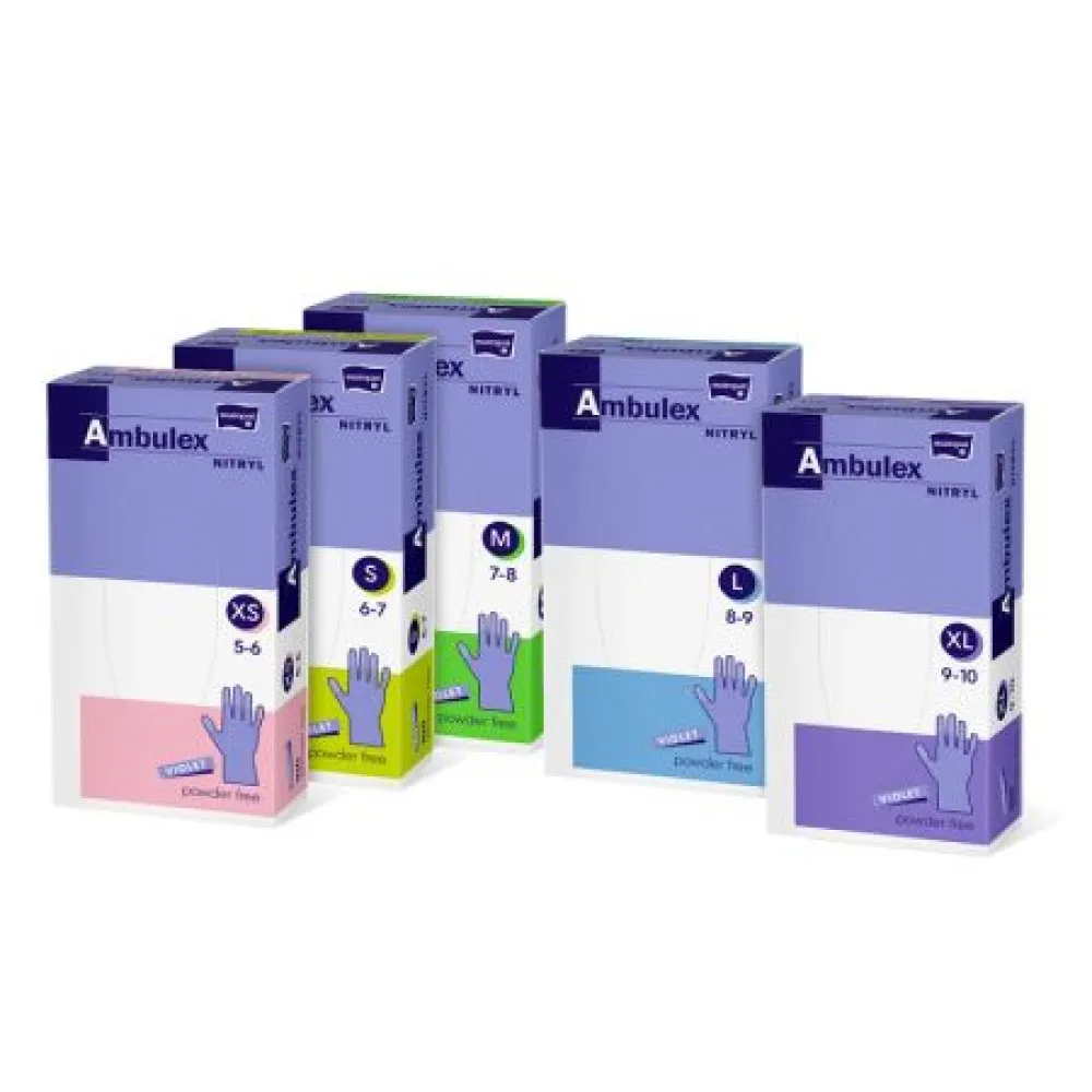Ambulex Manusi Examinare Nitril Violet Nepudrate M x 100 - TZMO
