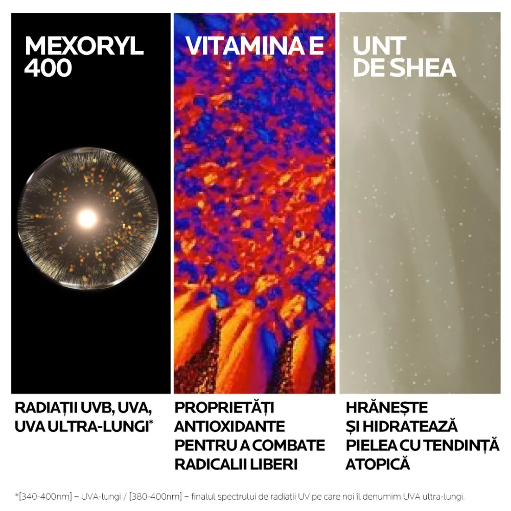 Anthelios UVMUNE 400 Dermo-Pediatrics Spray Invizibil SPF50+ cu protecție solară foarte ridicată potrivit pentru pielea sensibilă sau cu tendință atopică a copiilor, 200ml, La Roche-Posay