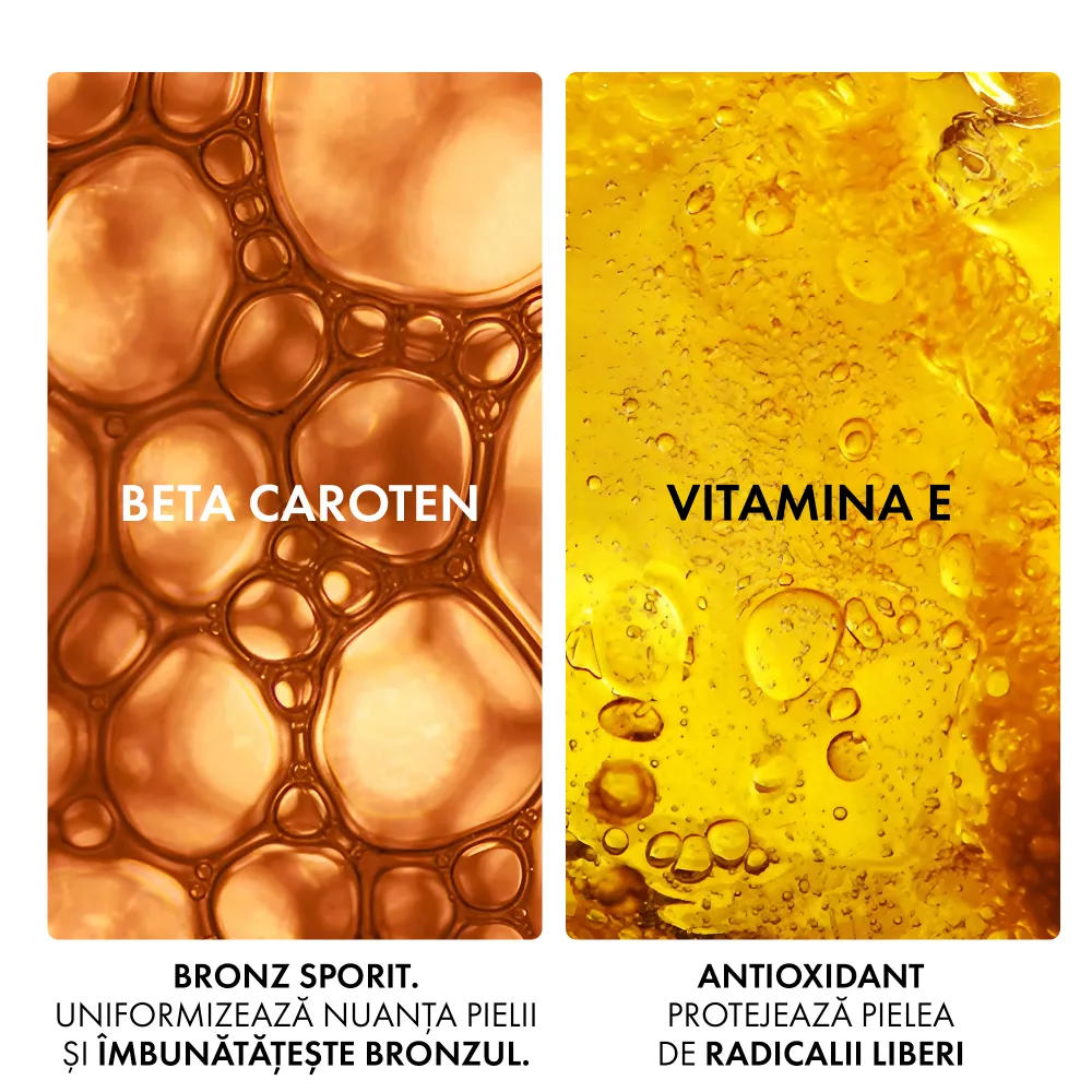 Apa cu protectie solara SPF 50, pentru bronz de durata, fata si corp, 200 ml, Capital Soleil, Vichy
