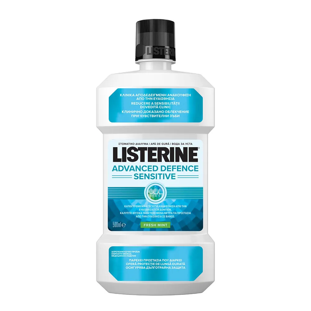 Apa de gura Advanced Defence Sensitive, 500 ml, Listerine