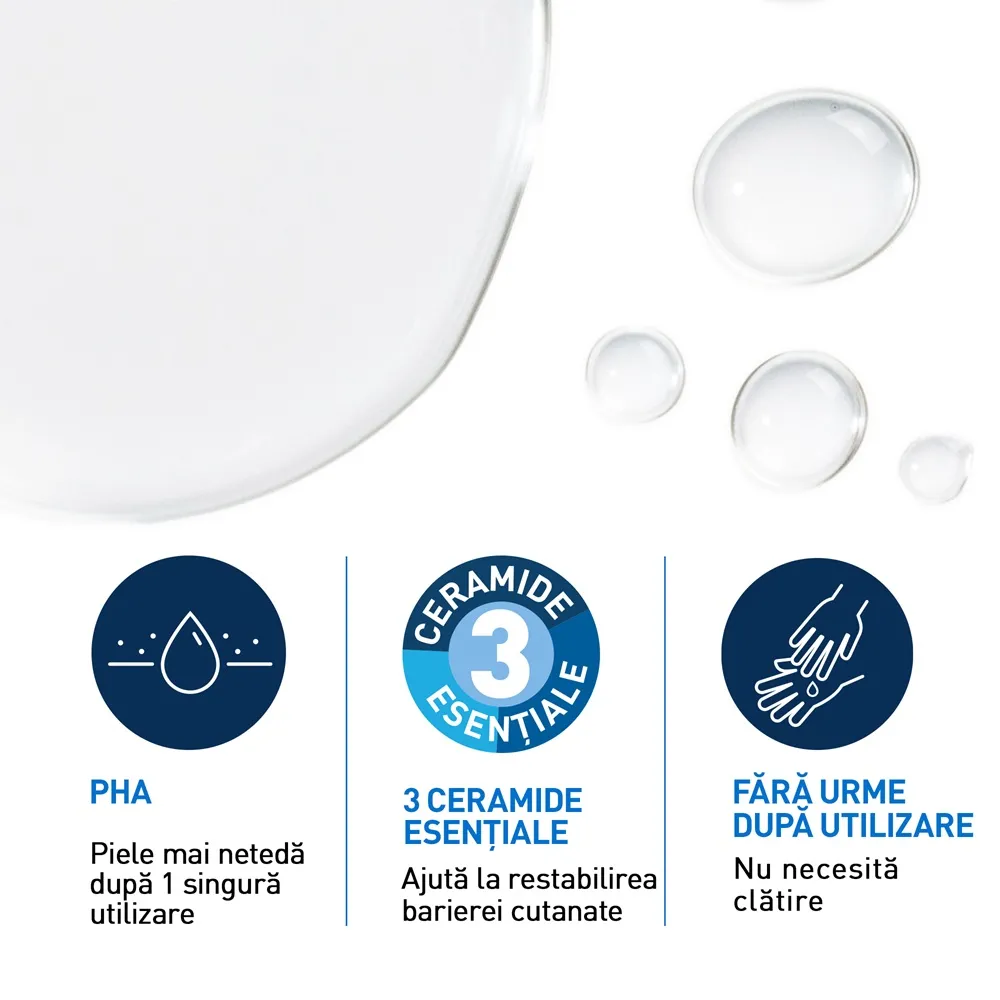 Apa micelara purifianta pentru ten normal si gras, 400 ml, CeraVe