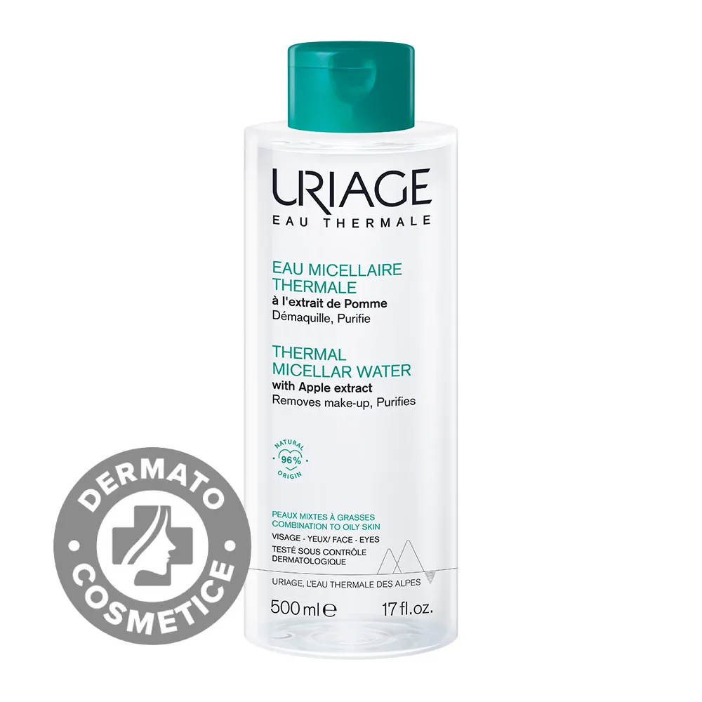 Apa micelara termala pentru ten cu tendinta de ingrasare, 500 ml, Uriage