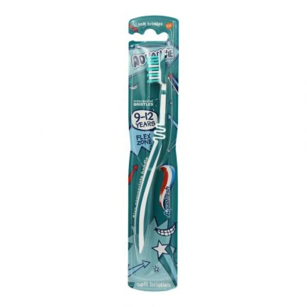 Aquafresh Periuta de Dinti Advance Flex Zone Soft 9-12 ani