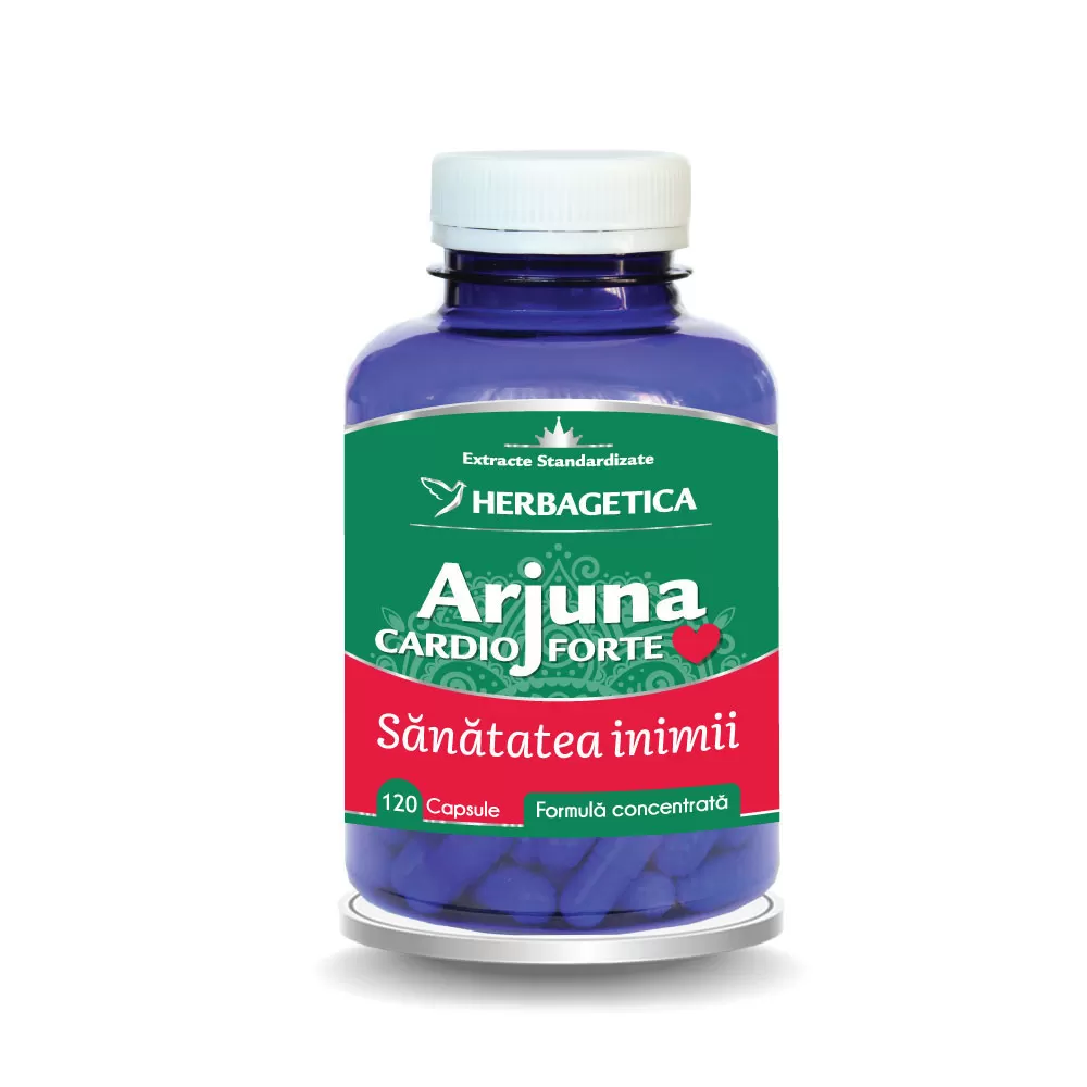 Arjuna Cardio Forte , 120 capsule, Herbagetica