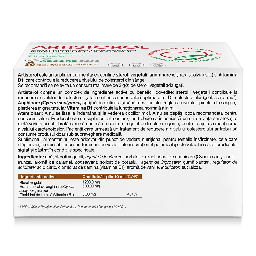 Artisterol, 30 plicuri cu gel, Zentiva