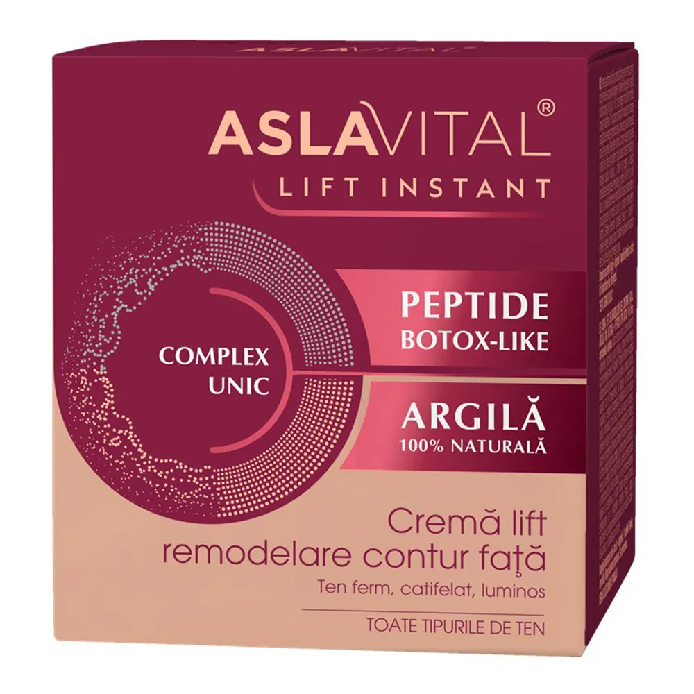Crema Remodelare Contur Fata Lift Instant, 50ml, Aslavital