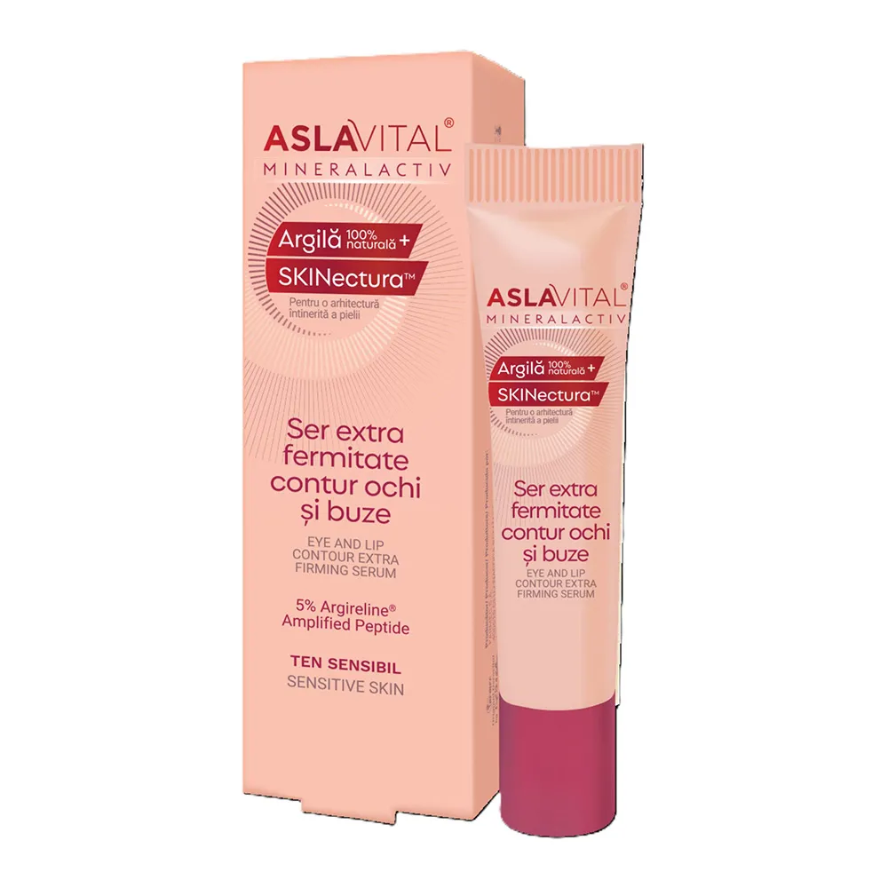 Ser pentru conturul ochilor si buzelor Mineralactiv, 15 ml, Aslavital