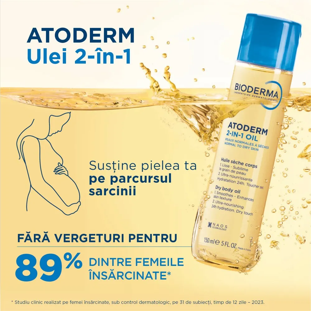Atoderm Ulei de Corp 2 in 1, 150 ml, Bioderma