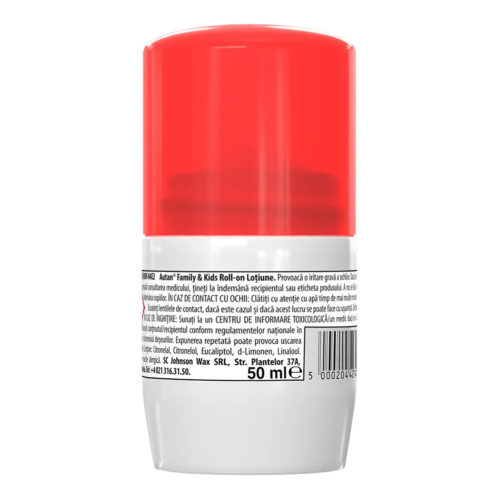 Roll-on lotiune repelent impotriva insectelor Family&Kids, 50 ml, Autan