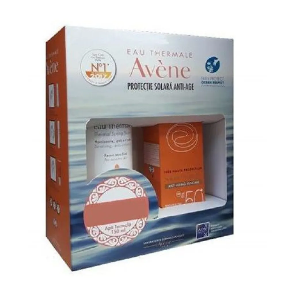 Avene Anti-Aging Crema SPF50 x 40 ml + Apa Termala x 150 ml (Oferta)