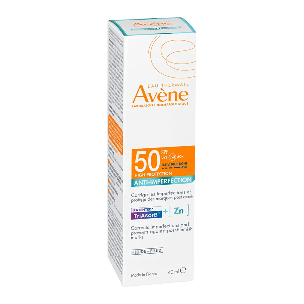 Fluid Fata Protectie Solara Anti-imperfectiuni SPF50, 40ml, Avene