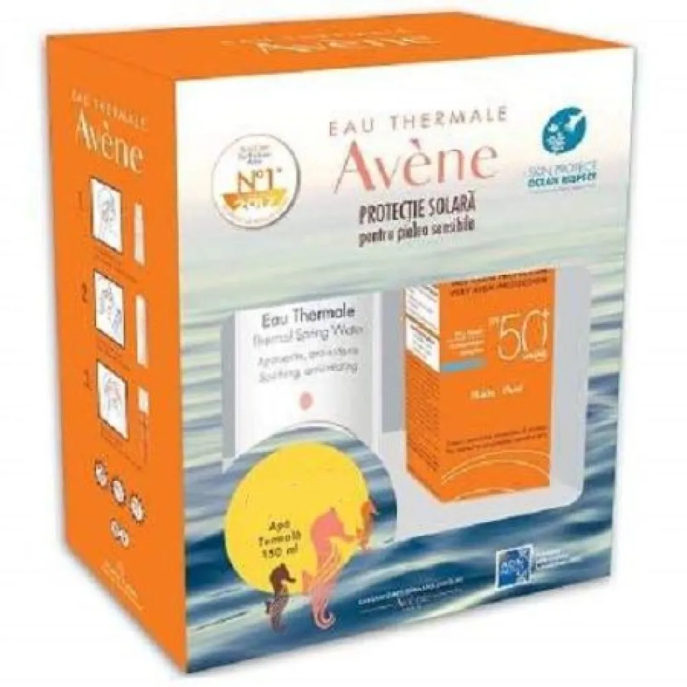 Avene Pachet Fluid SPF50+ x 50 ml + Avene Apa Termala x 150 ml (oferata)