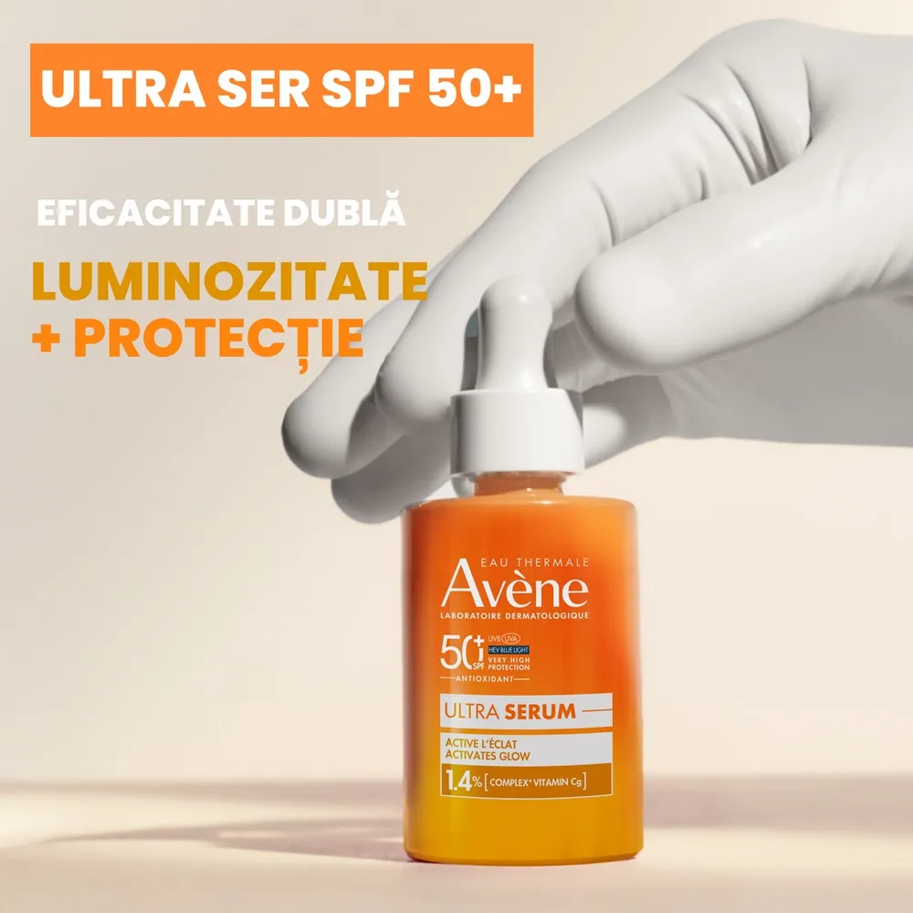 Serum cu Efect de Luminozitate SPF50+ Ultra, 30ml, Avene