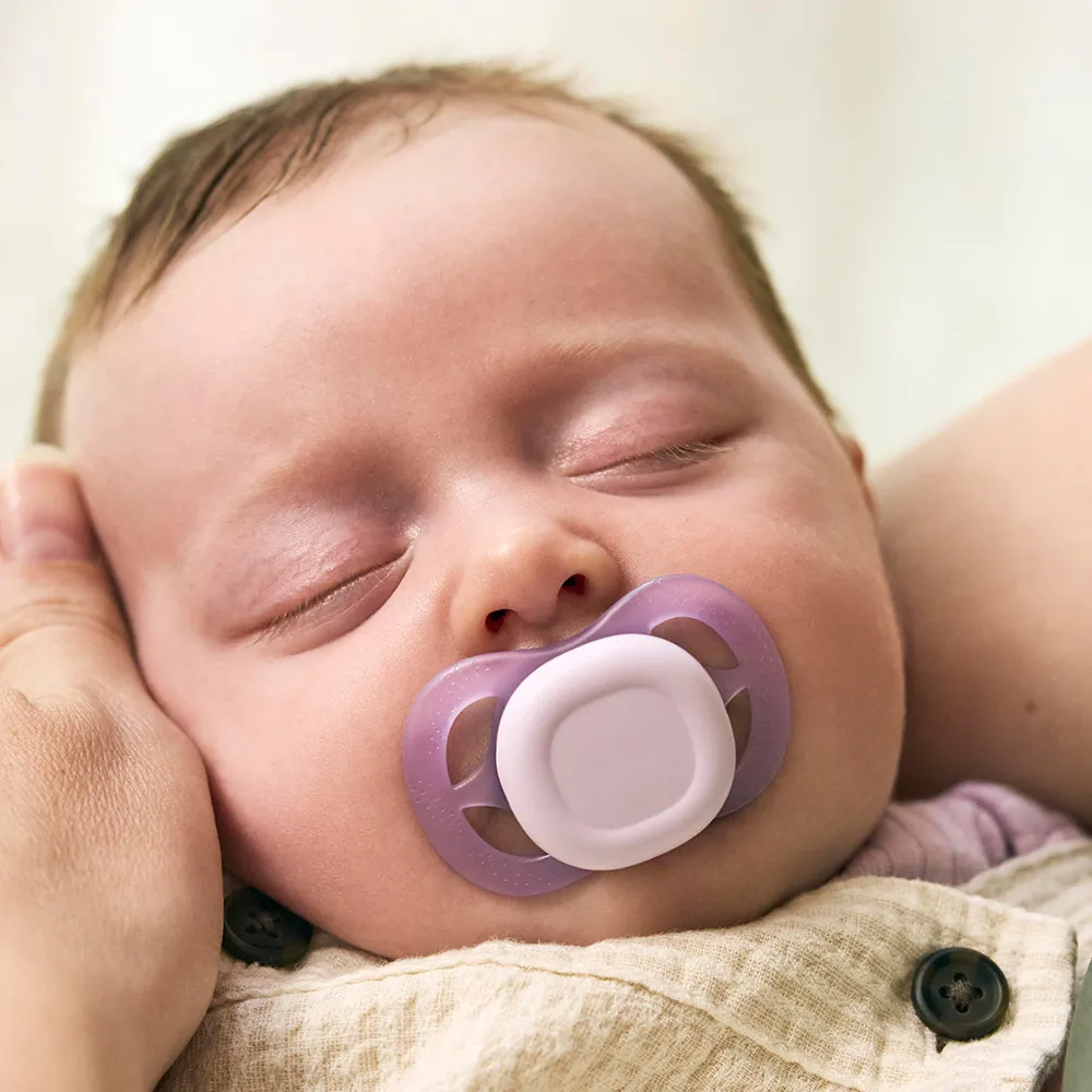 Suzeta Ultra Start Mov/Portocaliu 0-2luni 075/11, 2 buc, Avent Philips