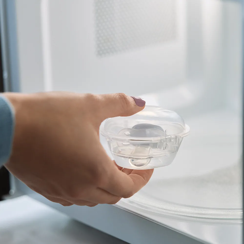 Suzeta Ultra Start Fosforescenta Moon 0-2luni 075/17, 2 buc, Avent Philips