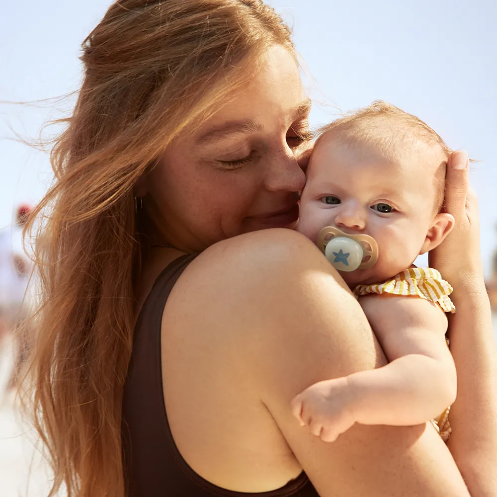 Suzeta Ultra Start Fosforescenta Moon 0-2luni 075/17, 2 buc, Avent Philips