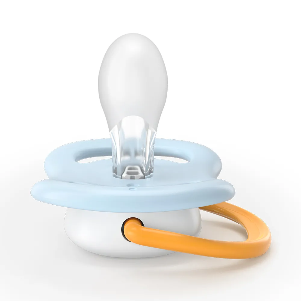 Suzeta Ultra Air Silicon Design Urs/Portocala 0-6luni 080/23, 2 buc, Avent Philips