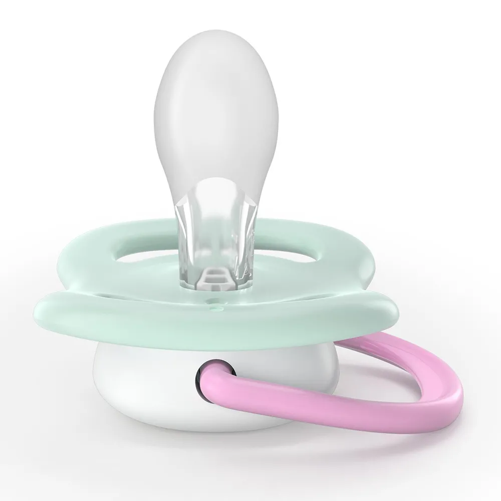 Suzeta Ultra Air Silicon Design Papagal/Capsuna 0-6luni 080/24, 2 buc, Avent Philips