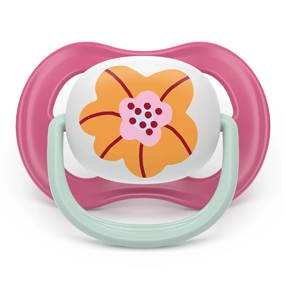 Suzeta Ultra Air Silicon Design Flower 6-18 luni 080/27, 2 buc, Avent Philips