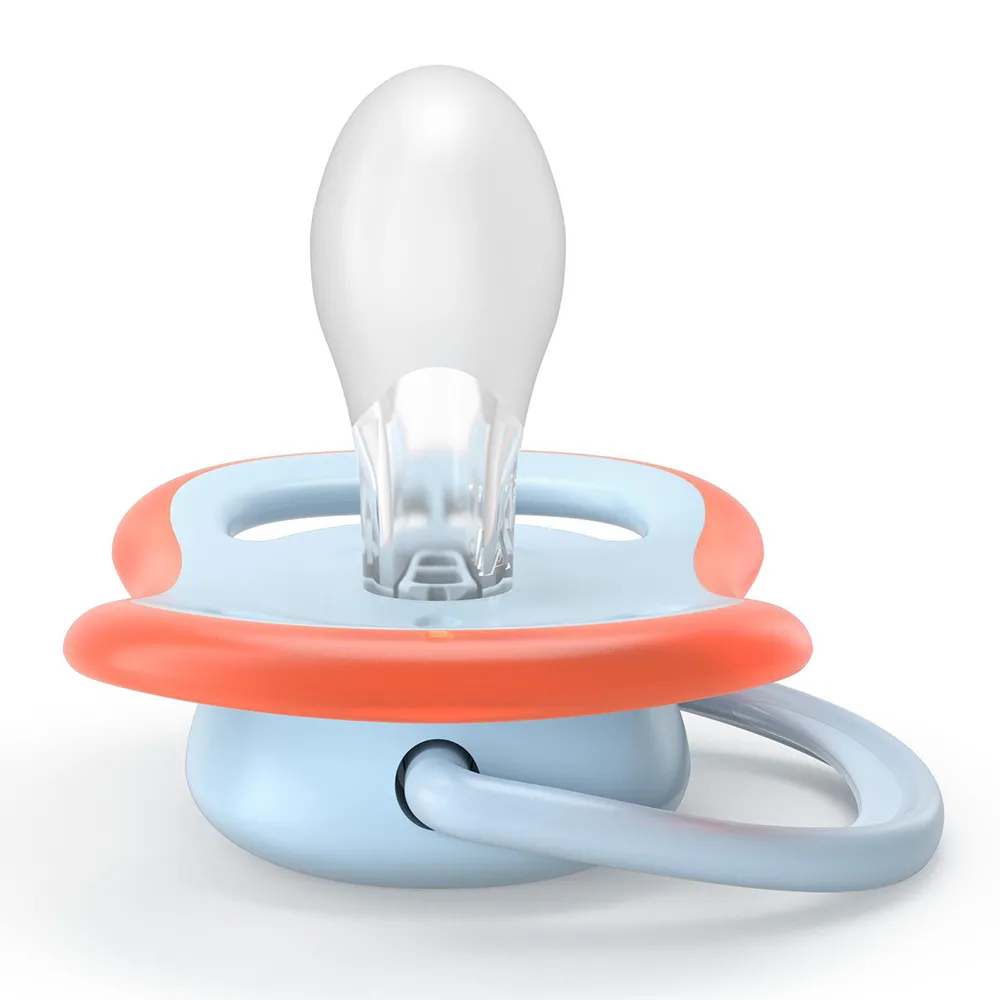 Suzeta Ultra Air Silicon Albastru/Verde 0-6 luni 087/01, 2 buc, Avent Philips