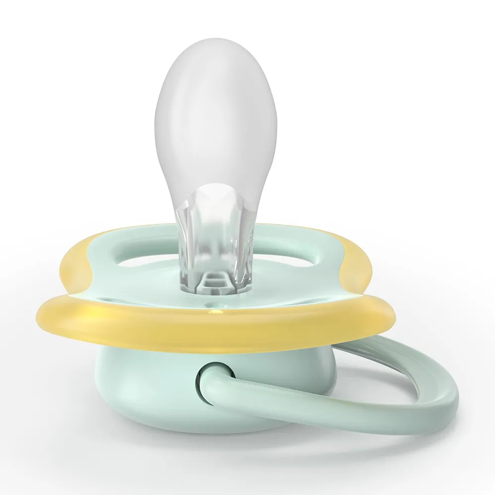 Suzeta Ultra Air Silicon Albastru/Verde 0-6 luni 087/01, 2 buc, Avent Philips